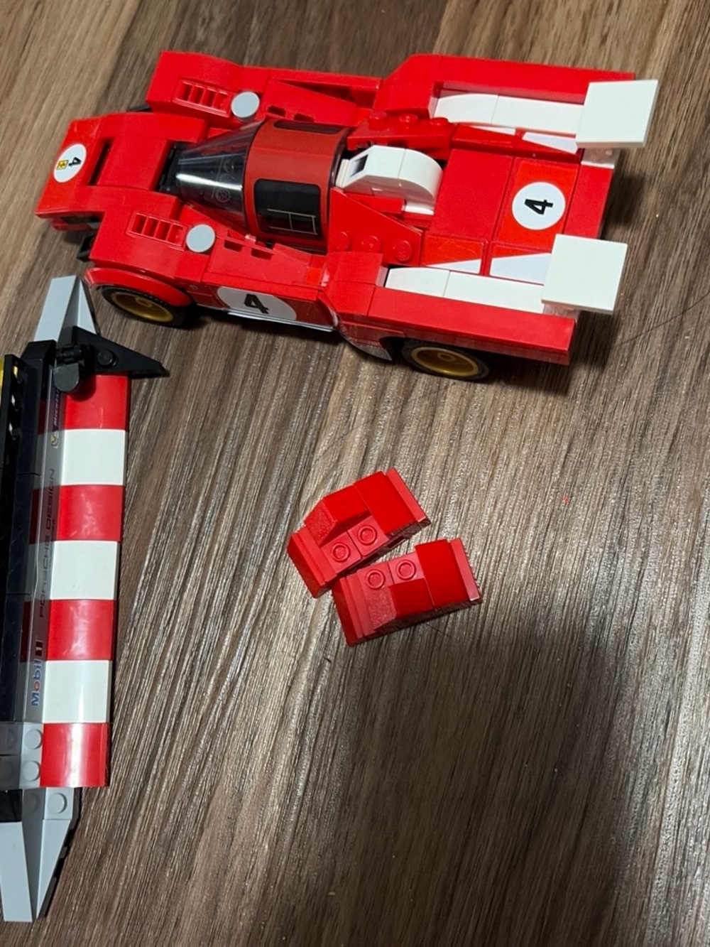 Red Racing Car Building Set - Creative Construction Toy